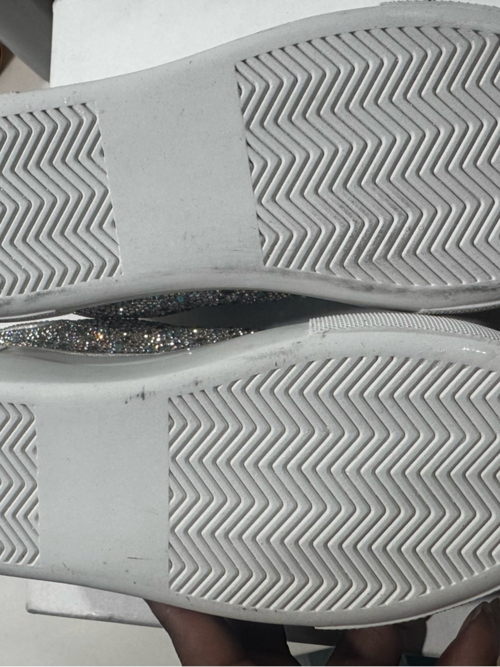 Betsey Johnson Silver Sparkle Sneakers - Picture 4 of 11